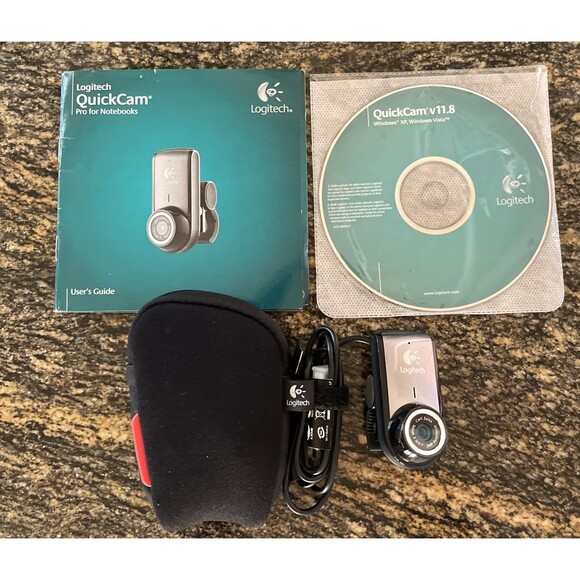 Logitech USB Webcam QuickCam V-UBU48 2MP Carl Zeiss 2.0/3.7 Autofocus - Picture 7 of 7